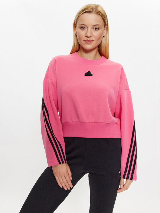 adidas Суитшърт Future Icons 3-Stripes Sweatshirt IL3054 Розов Loose Fit за Жени цена