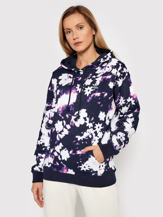 adidas Суитшърт Hoodie H20442 Тъмносин Relaxed Fit за Жени цена
