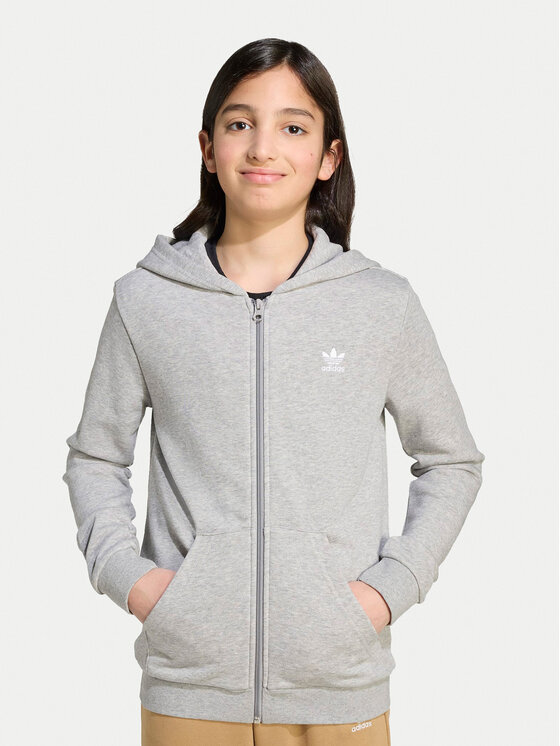 adidas Суитшърт JX2790 Сив Loose Fit за Бебета цена