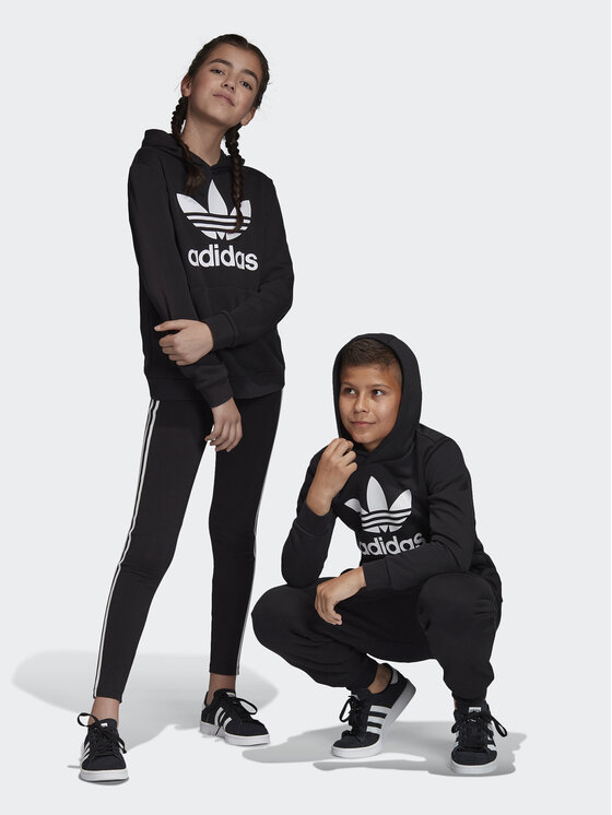 adidas Суитшърт Trefoil DV2870 Черен Regular Fit за Бебета цена
