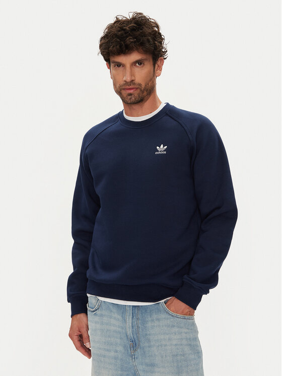 adidas Суитшърт Trefoil Essentials IY4935 Тъмносин Regular Fit за Мъже цена
