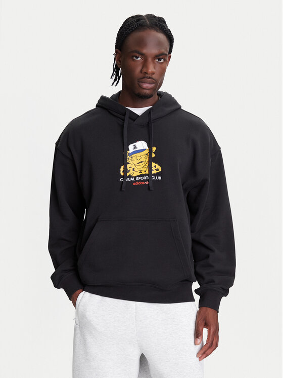 adidas Суитшърт Wabash JW0166 Черен Loose Fit за Мъже цена