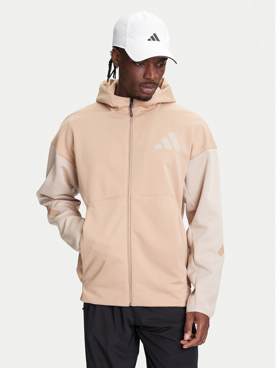 adidas Суитшърт Z.N.E. JY4833 Бежов Regular Fit за Мъже цена