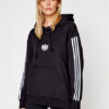 adidas Суитшърт adicolor 3D Trefoil GN2931 Черен Oversize за Жени цена