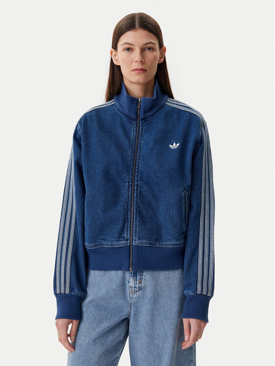 adidas Суитшърт adicolor Denim JD2570 Син Regular Fit за Жени цена