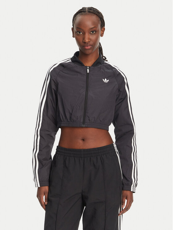 adidas Суитшърт adicolor Teamgeist JD0264 Черен Slim Fit за Жени цена