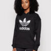 adidas Суитшърт adicolor Trefoil FM3307 Черен Regular Fit за Жени цена