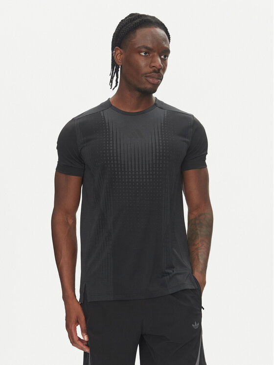 adidas Тениска от техническо трико Airchill JI8196 Черен Slim Fit за Мъже цена