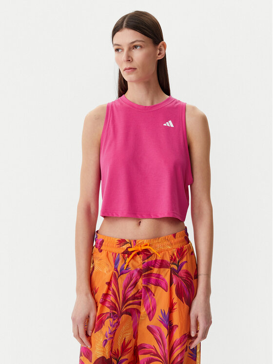 adidas Тениска от техническо трико Train Essentials Boxy Workout JL7680 Розов Regular Fit за Жени цена