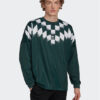 adidas Тениска с дълъг ръкав Rekive Graphic HK7330 Зелен Loose Fit за Мъже цена