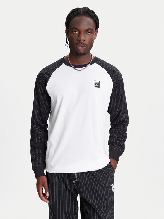 adidas Тениска с дълъг ръкав Wabash Baseball JW0164 Бял Loose Fit за Мъже цена
