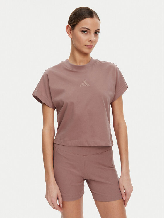 adidas Тишърт ALL SZN JJ1237 Розов Regular Fit за Жени цена