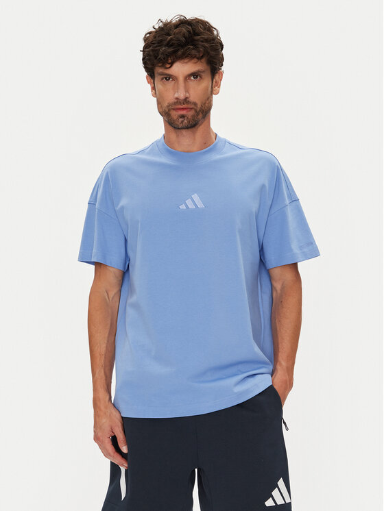 adidas Тишърт ALL SZN JX5084 Син Loose Fit за Мъже цена