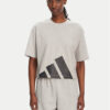 adidas Тишърт Essentials Big Logo Boyfriend JG8738 Сив Loose Fit за Жени цена