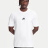 adidas Тишърт Essentials Small Logo JF1092 Бял Regular Fit цвят на ниска цена