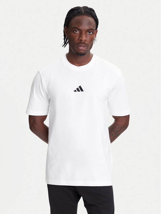 adidas Тишърт Essentials Small Logo JF1092 Бял Regular Fit за Мъже цена