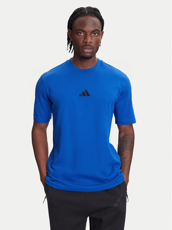 adidas Тишърт Essentials Small Logo JF1094 Син Regular Fit за Мъже цена