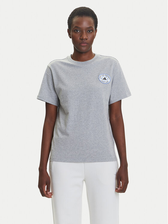 adidas Тишърт Farmers Market Graphic KB2486 Сив Regular Fit за Жени цена