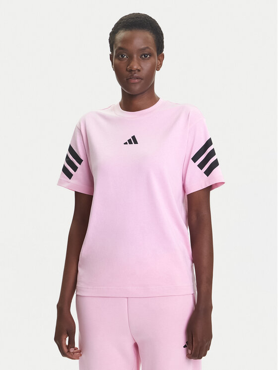 adidas Тишърт Future Icons 3-Stripes JE0240 Розов Regular Fit за Жени цена