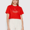 adidas Тишърт HK5175 Червен Loose Fit за Жени цена