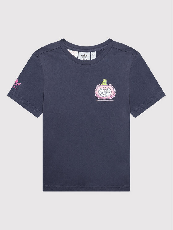 adidas Тишърт KEVIN LYONS HF7539 Тъмносин Regular Fit за Момичета цена