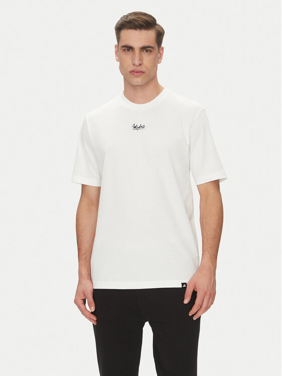 adidas Тишърт Lounge Still Life Lemons Graphic JN7366 Бял Regular Fit за Мъже цена