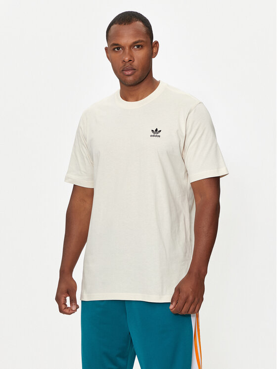 adidas Тишърт Trefoil Essentials IZ2102 Екрю Regular Fit за Мъже цена