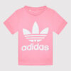 adidas Тишърт Trefoil HK7502 Розов Regular Fit за Момичета цена