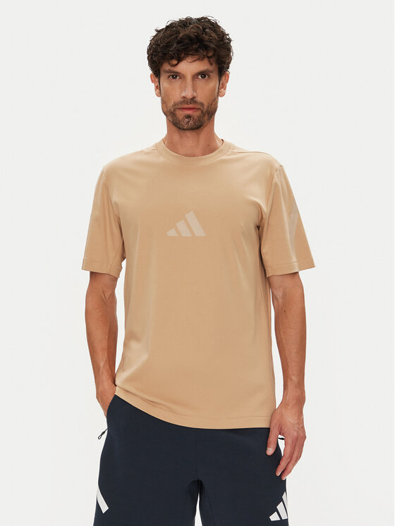 adidas Тишърт Z.N.E. JW4737 Бежов Regular Fit за Мъже цена