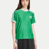 adidas Тишърт adicolor 3-Stripes IY7227 Зелен Loose Fit цвят на ниска цена