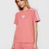 adidas Тишърт adicolor 3D Trefoil GN6702 Розов Loose Fit за Жени цена