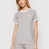 adidas Тишърт adicolor Classics 3-Stripes GN2909 Сив Regular Fit за Жени цена