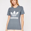 adidas Тишърт adicolor Classics Trefoil GN2903 Сив Regular Fit за Жени цена