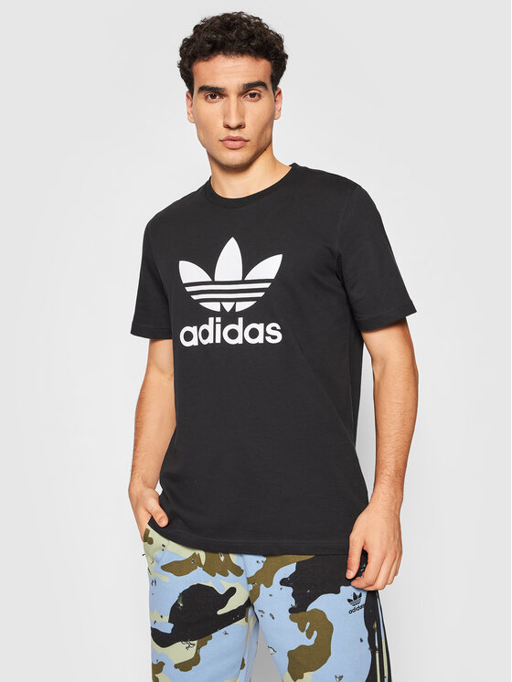 adidas Тишърт adicolor Classics Trefoil H06642 Черен Regular Fit за Мъже цена