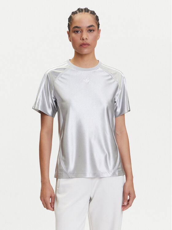 adidas Тишърт adicolor Teamgeist JD0254 Сив Regular Fit за Жени цена