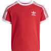 adidas Тишърт adicolor Trefoil JY3748 Червен Loose Fit цвят на ниска цена
