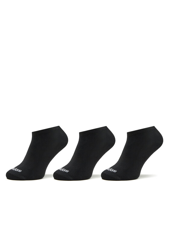 adidas Чорапи терлик унисекс Thin Linear Low-Cut Socks 3 Pairs IC1299 Черен за Унисекс цена
