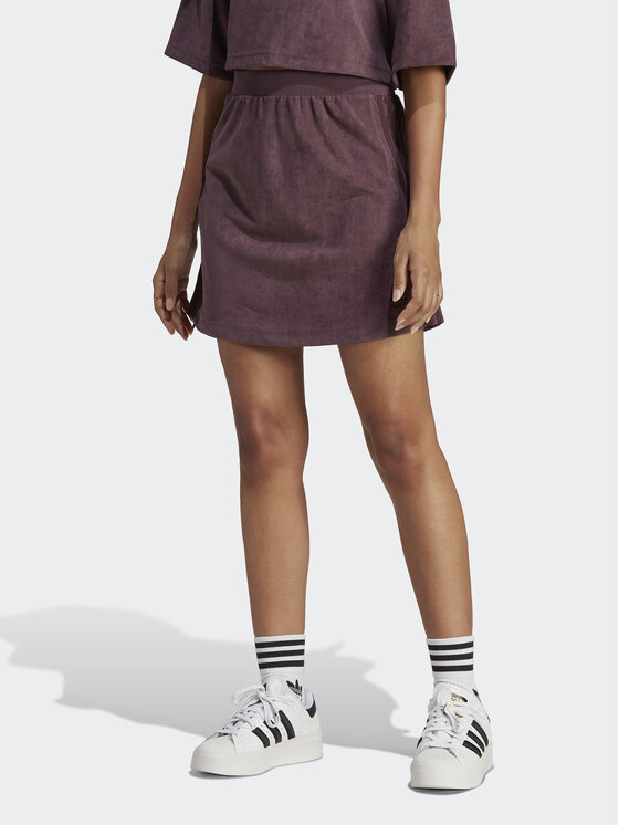 adidas спортна пола adicolor Classics Suede HM1687 Бордо Slim Fit за Жени цена