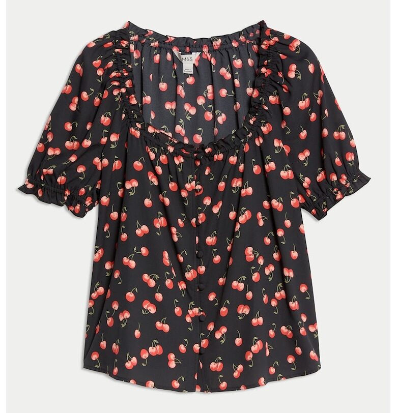 Блуза с бухнали ръкави Marks  Spencer