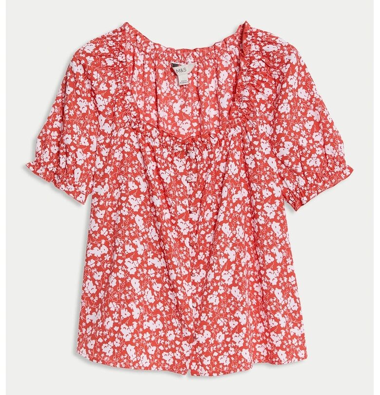 Блуза с бухнали ръкави Marks  Spencer