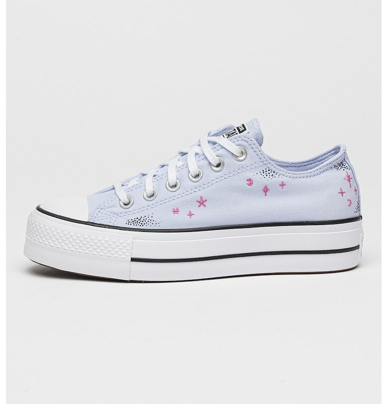 Бродирани тренировъчни обувки Lift с платформа Converse