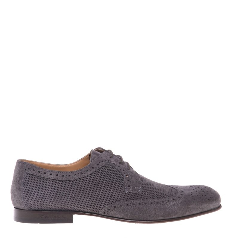 Велурени обувки Brogue Baldinini