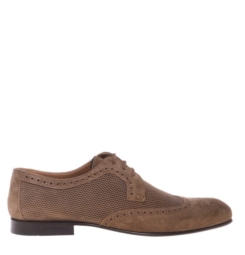 Велурени обувки Brogue Baldinini
