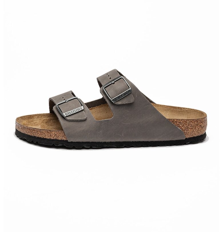 Велурени чехли Arizona с каишка с тока Birkenstock