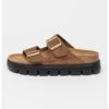 Велурени чехли Arizona с каишка с тока Birkenstock