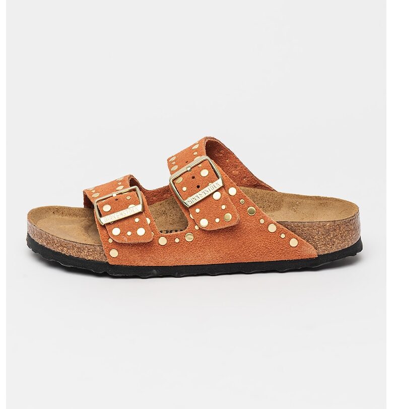Велурени чехли Arizona с нитове Birkenstock