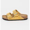 Велурени чехли с метални детайли Birkenstock
