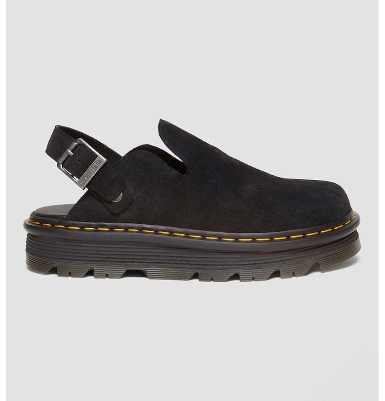 Велурено сабо с отворена пета Dr Martens