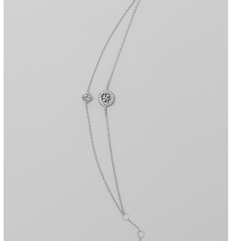 Гривна от неръждаема стомана с дизайн 2 в 1 GUESS