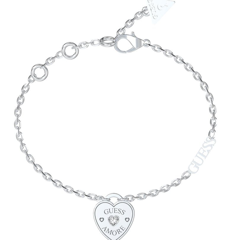 Гривна от неръждаема стомана с кристали GUESS